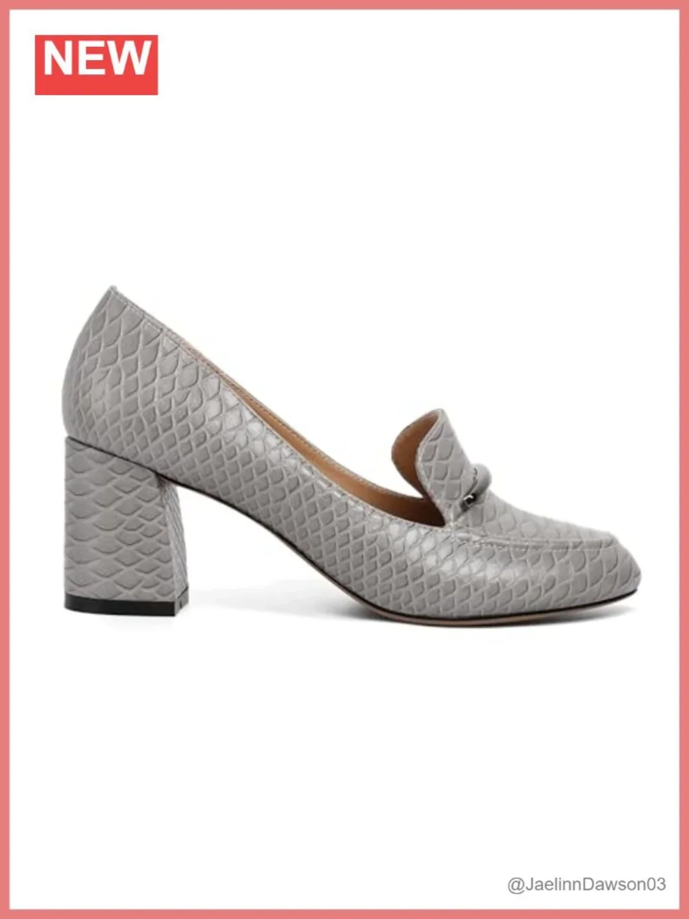 Women's Chunky Block Heel Loafers Round Toe Slip On Dress Pumps 2.5 Inch